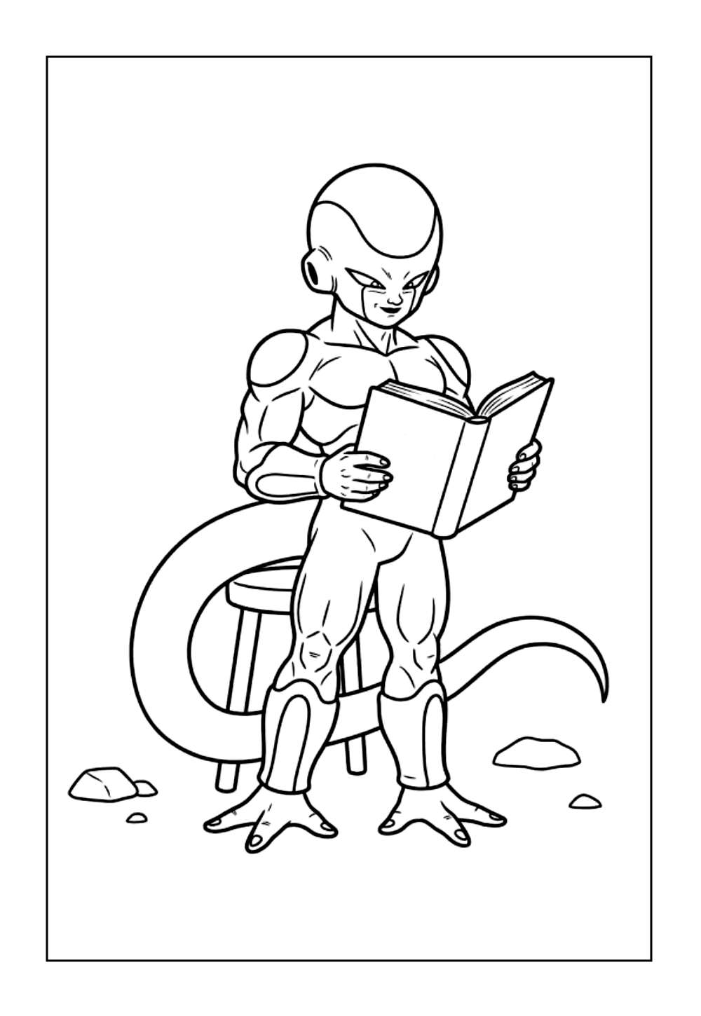 Frieza para colorir e pintar