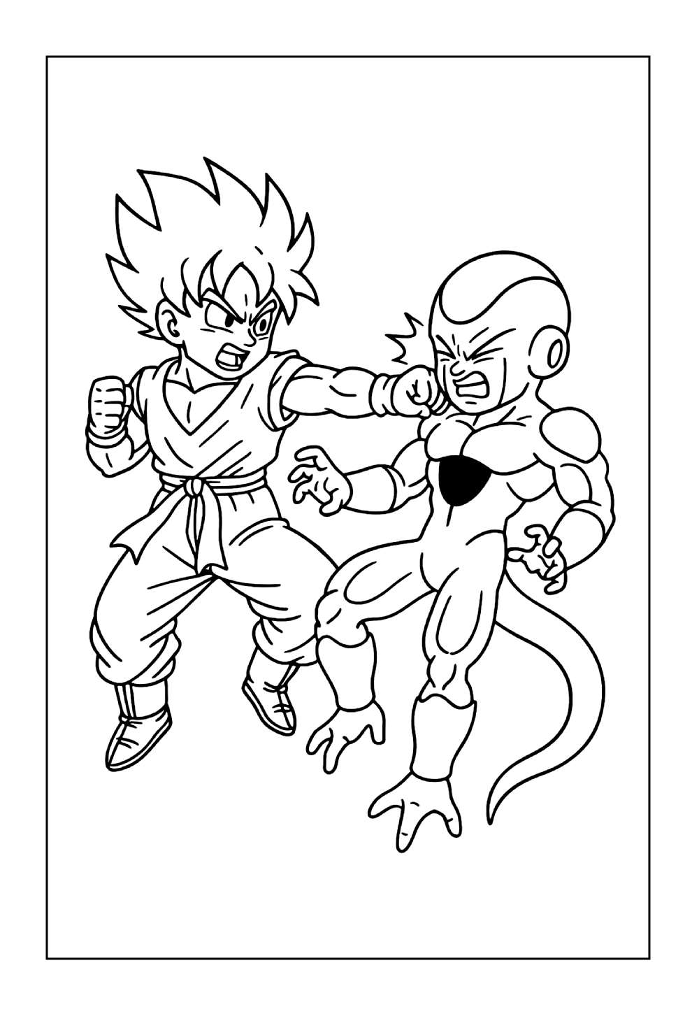 Desenhos de Frieza para colorir