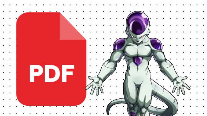 Desenhos de Frieza em PDF