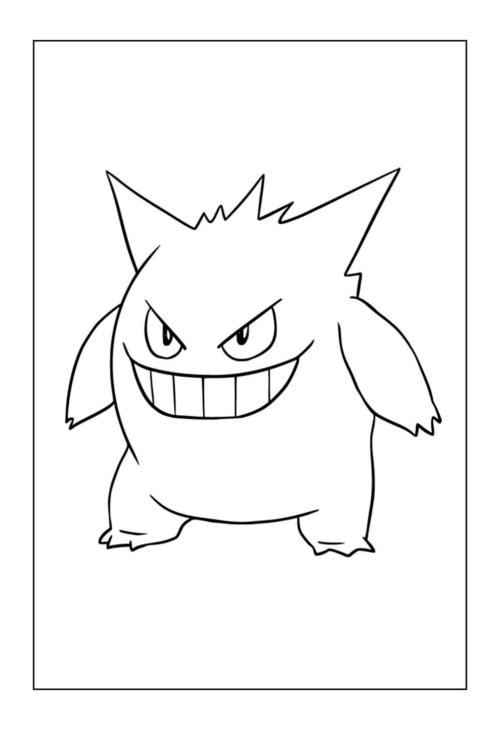 Desenho do Pokémon Gengar