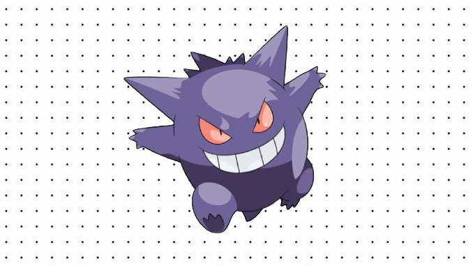 Desenhos de Gengar para colorir