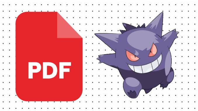 Desenhos de Gengar em PDF