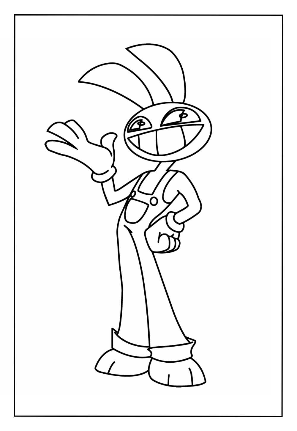 Desenho de Jax para pintar