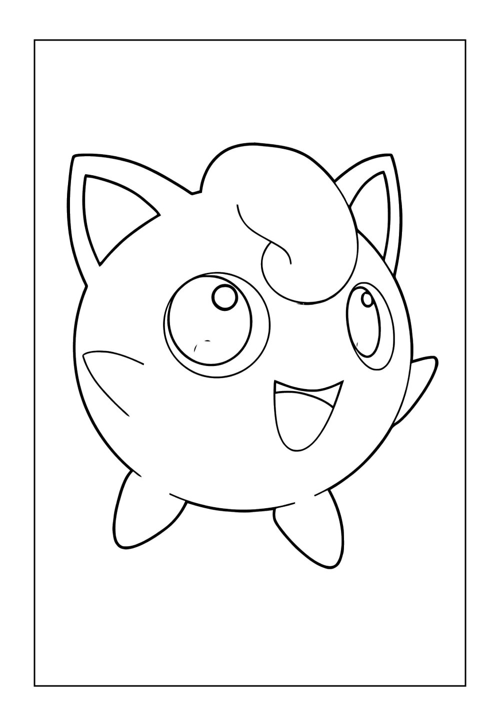 Desenho do Pokémon - Jigglypuff