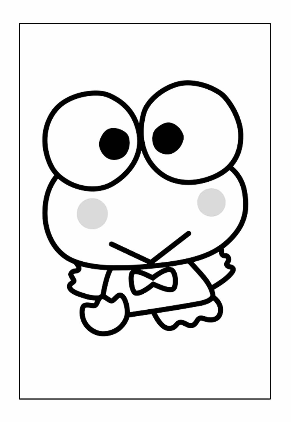 Desenhos de Keroppi para colorir