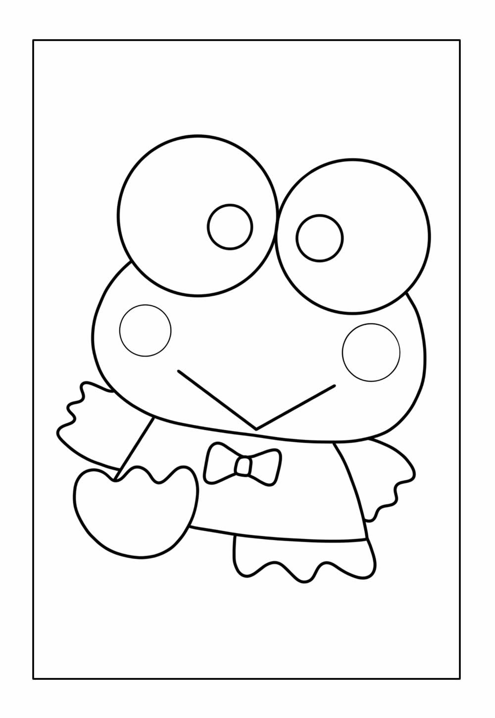 Desenhos de Keroppi para colorir