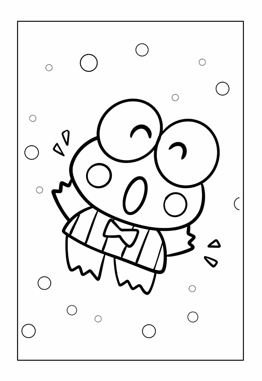 Desenhos de Keroppi para colorir