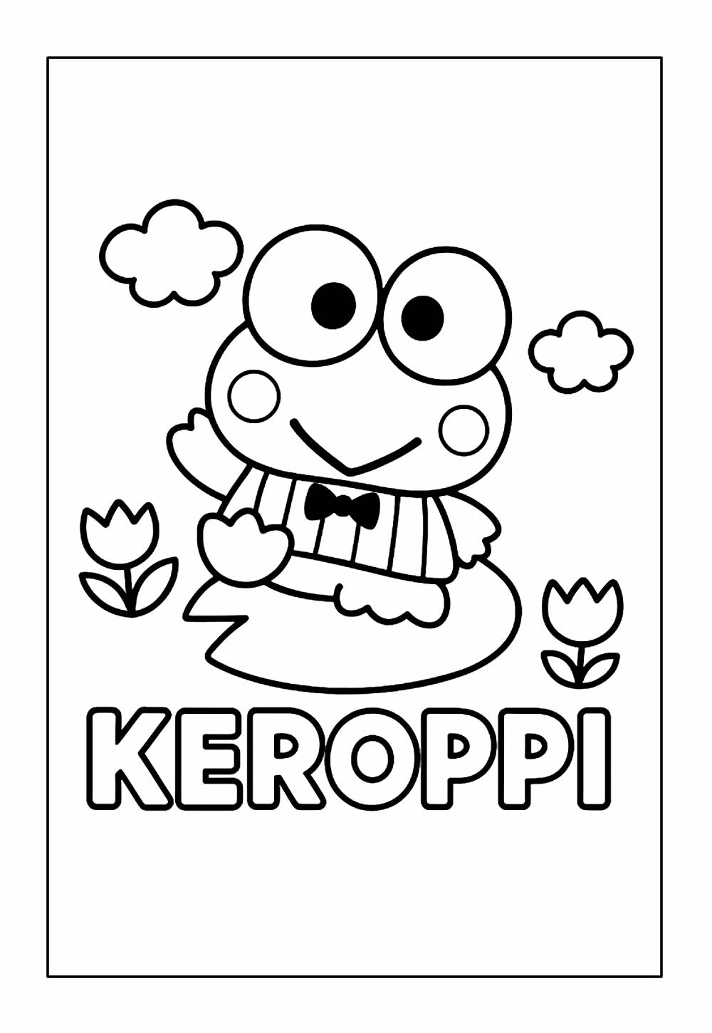 Keroppi para colorir