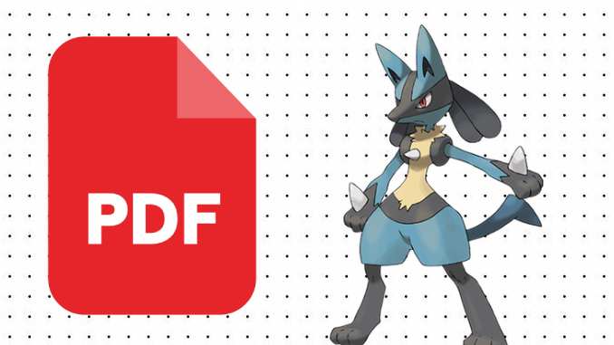 Desenhos de Lucario em PDF