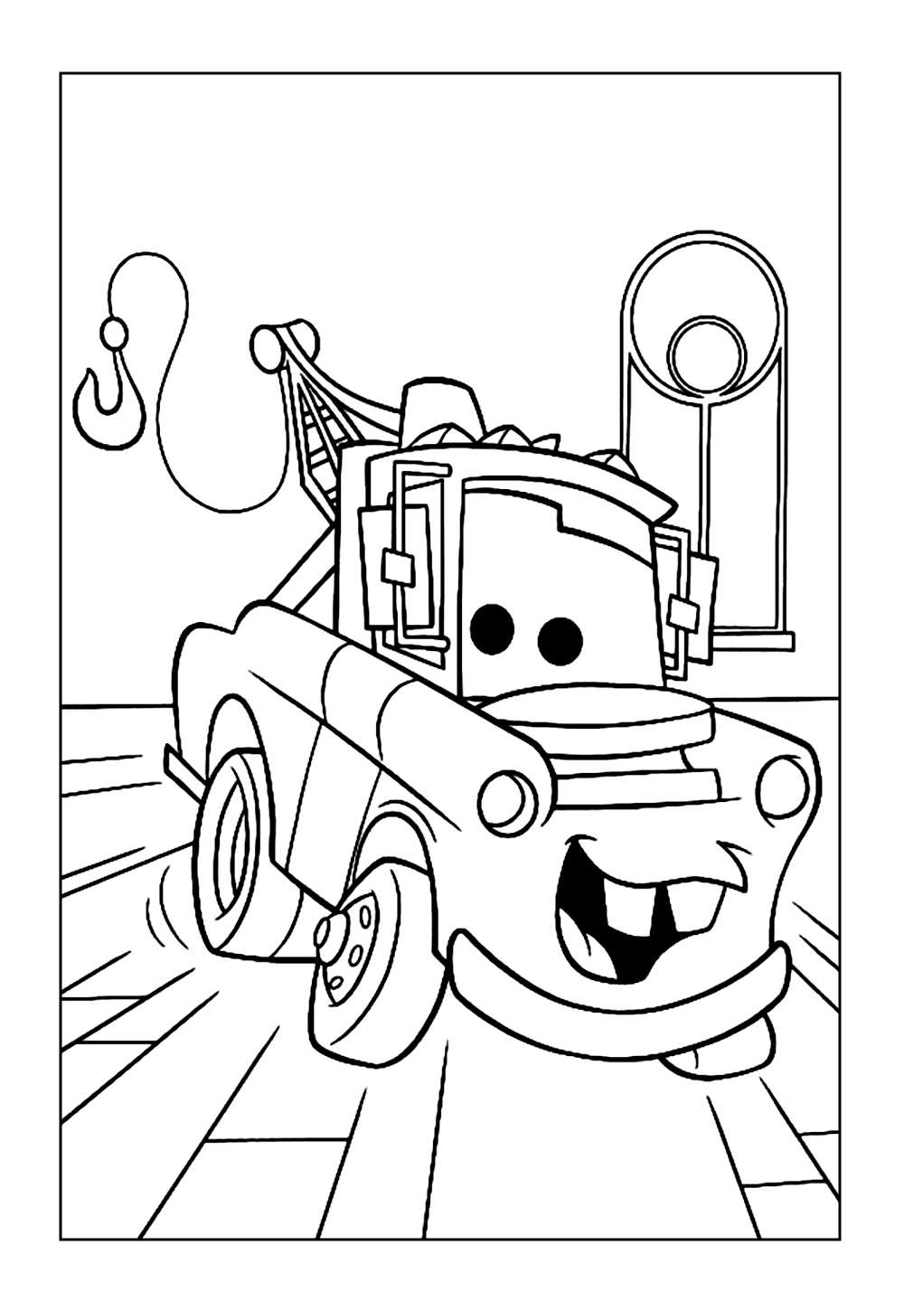 Desenhos de Mater para colorir (Carros)