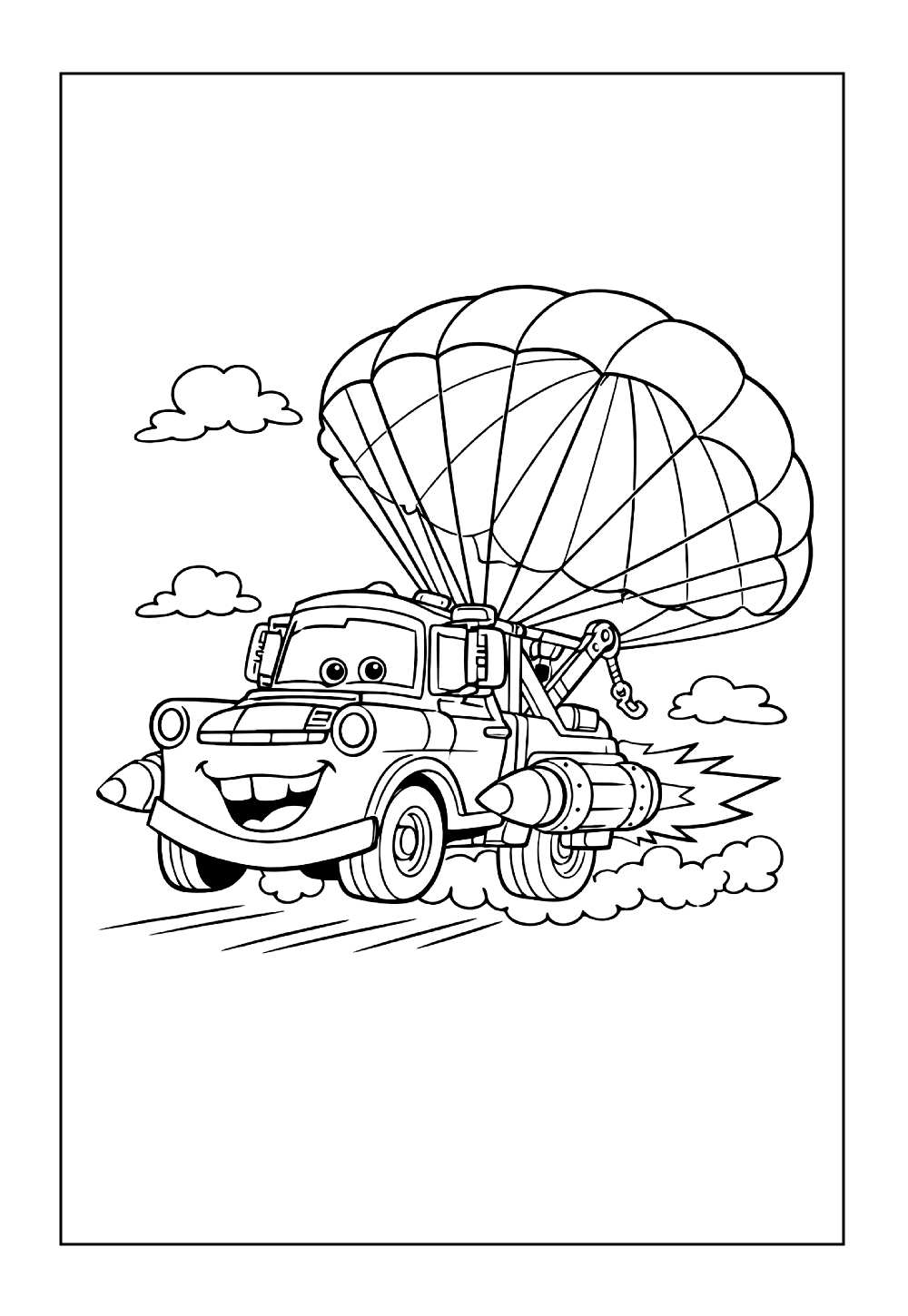 Desenhos de Mater para colorir