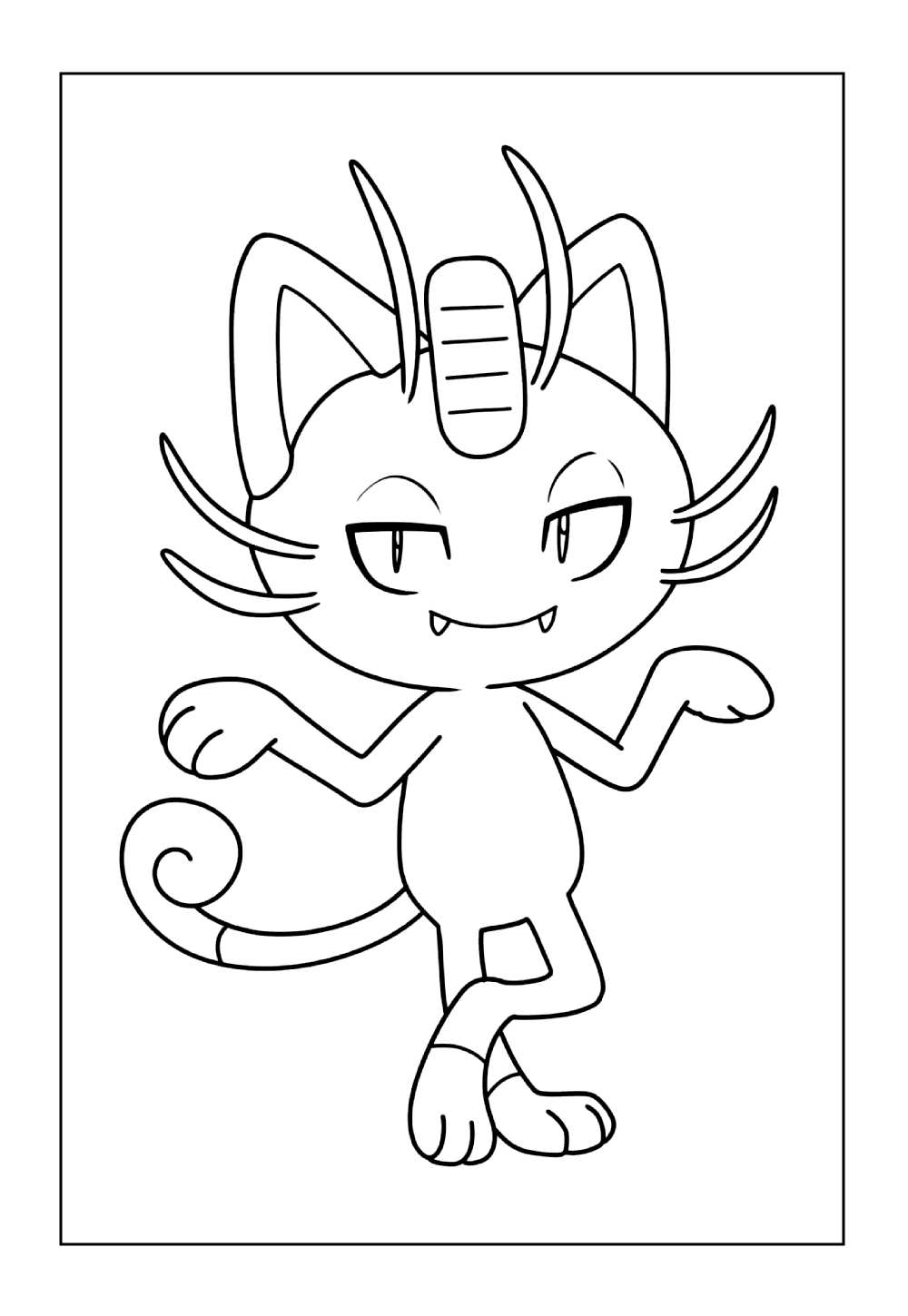 Desenho de Meowth (Pokémon)