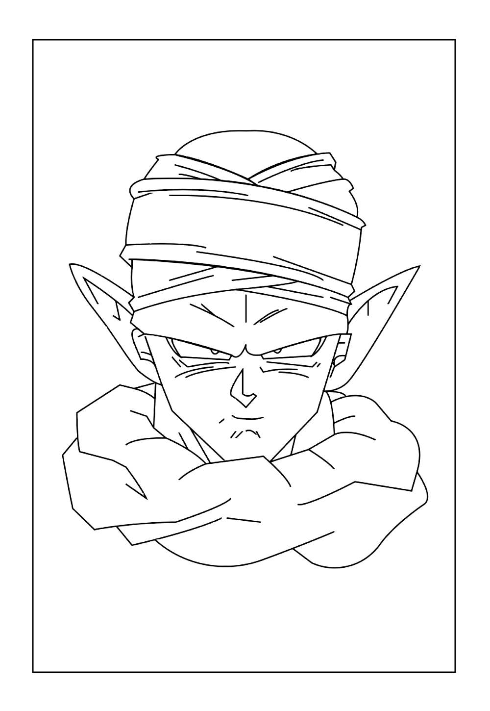Piccolo para pintar (Dragon Ball Z)