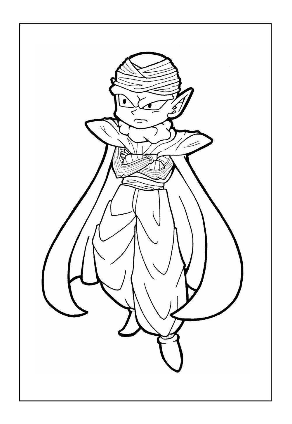 Desenho do Piccolo para colorir (Dragon Ball Z)