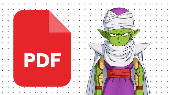 Desenhos do Piccolo em PDF