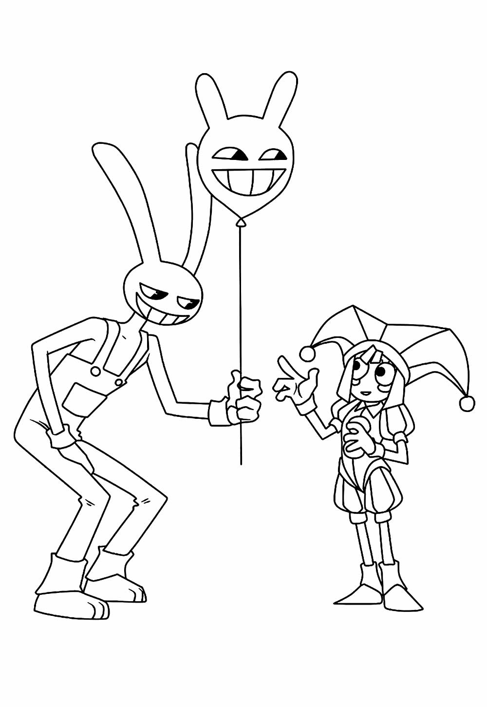 Pomni para colorir
