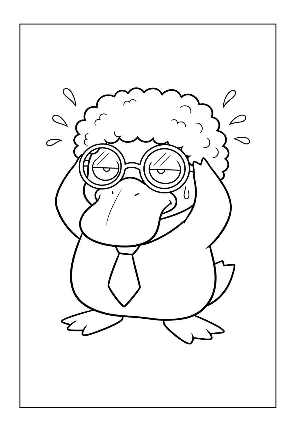 Desenho de Psyduck para colorir - Pokémon