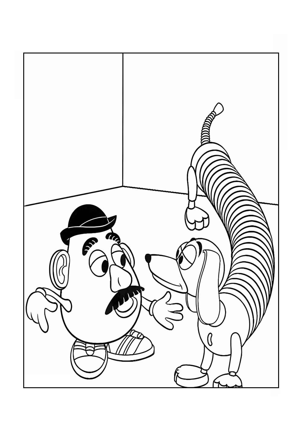 Desenhos do Slinky para colorir