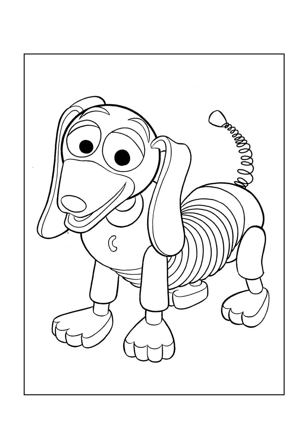 Slinky para colorir