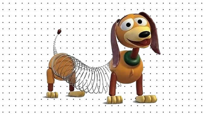 Desenhos do Slinky para colorir