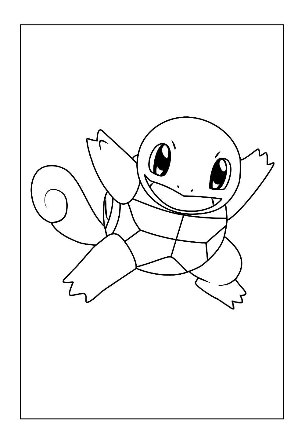 Desenho de Pokémon para colorir