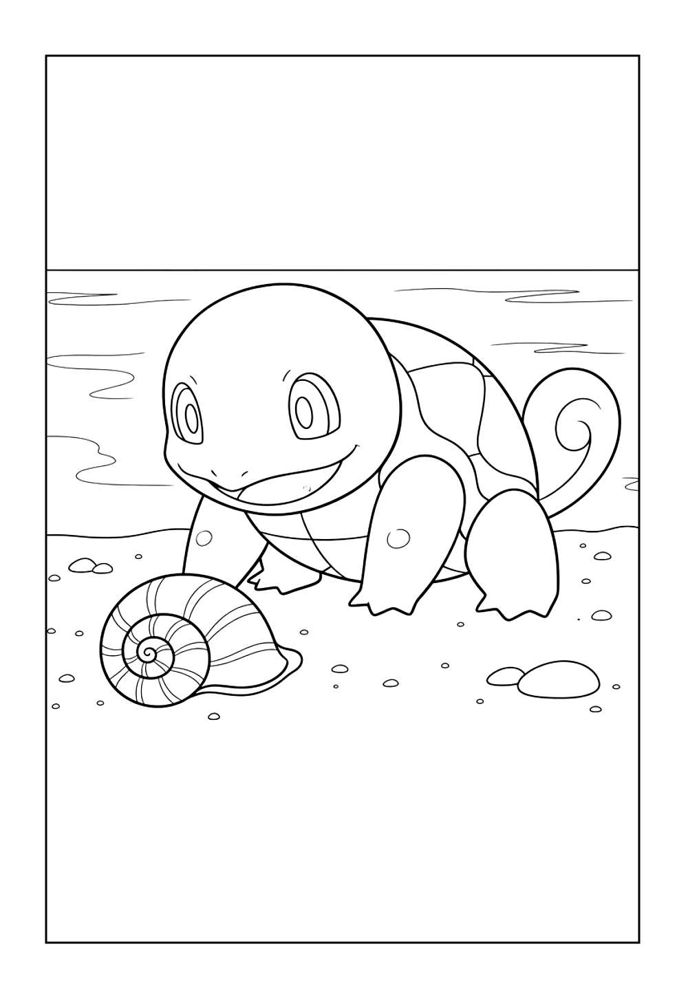 Desenho de Squirtle - Pokémon