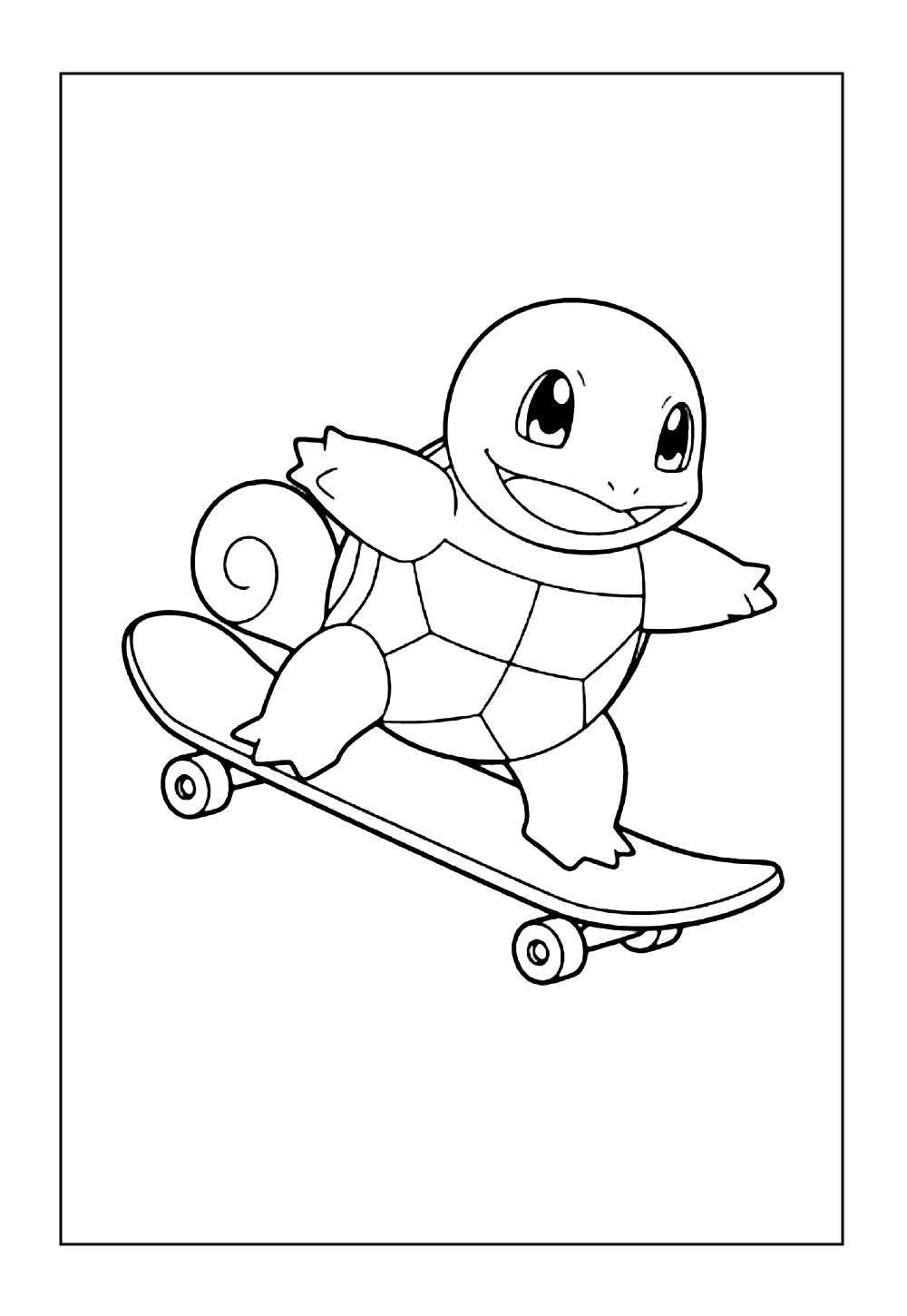 Desenho de Squirtle para colorir