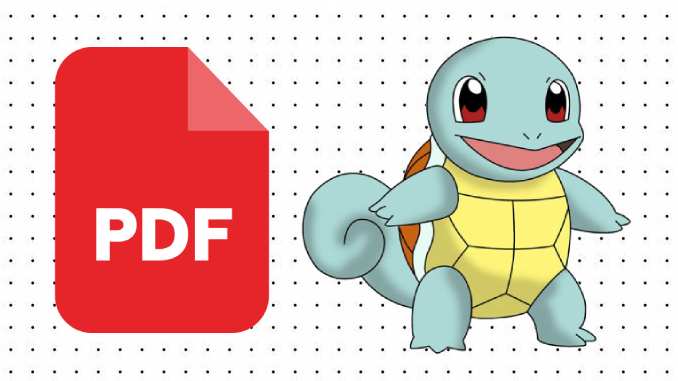 Desenhos de Squirtle em PDF