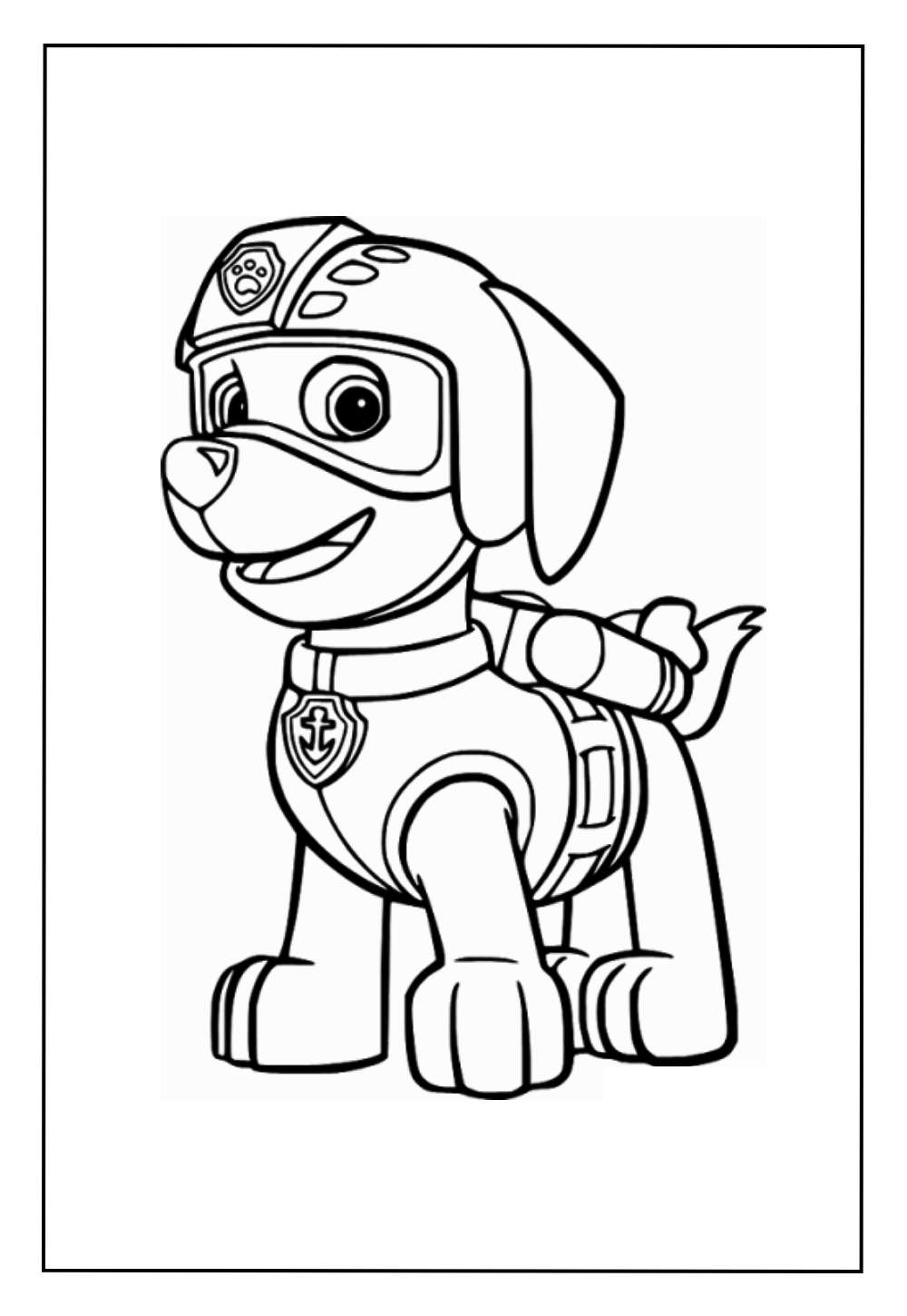 Desenho de Zuma - Patrulha Canina