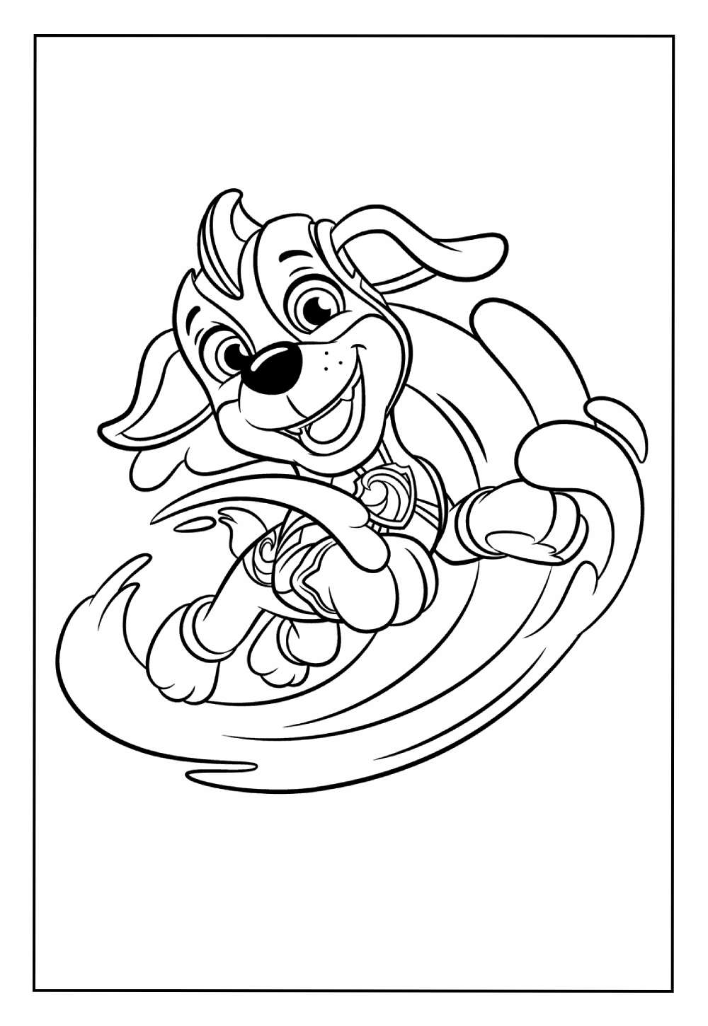 Desenho de Zuma - Patrulha Canina