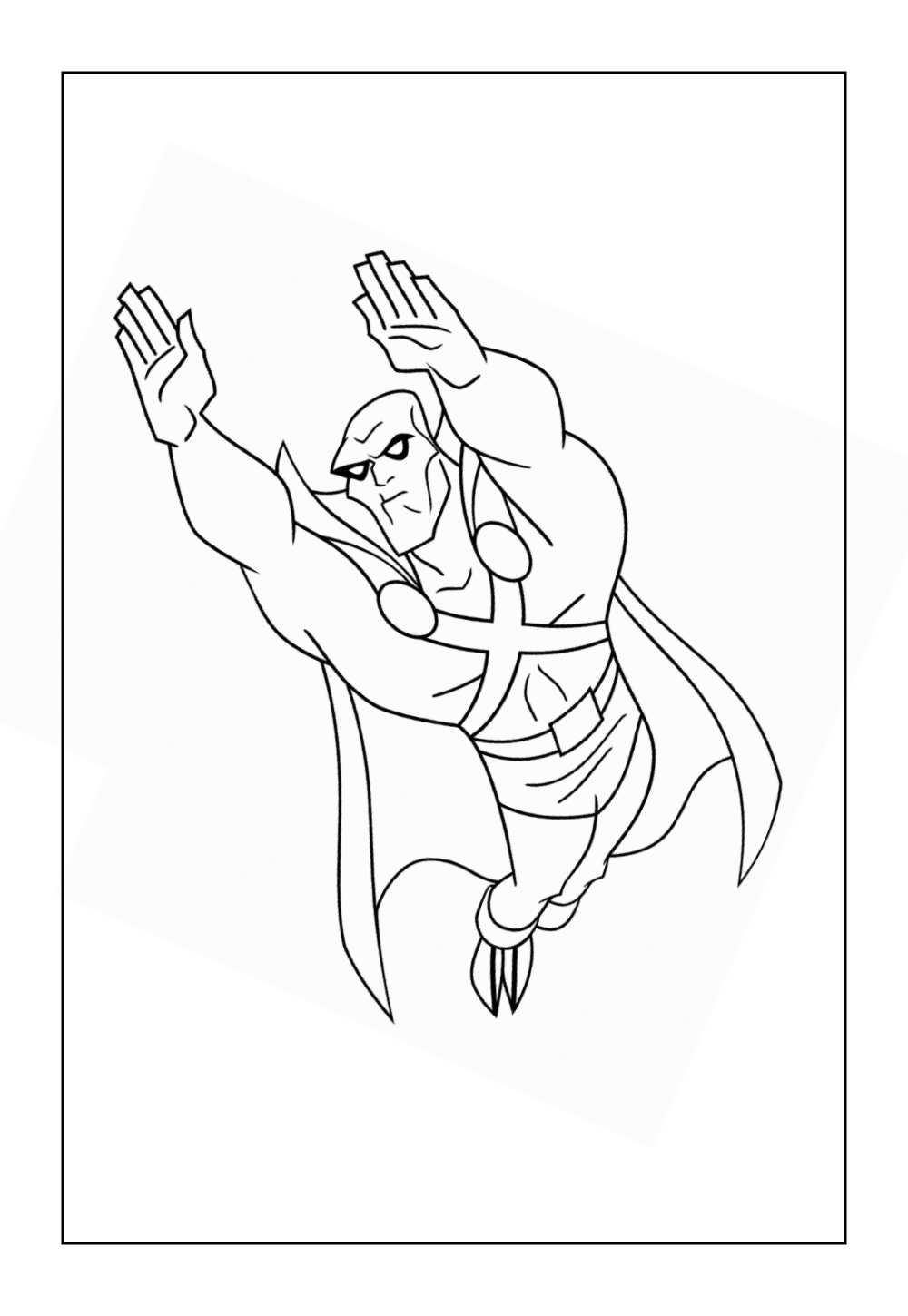 Desenho do Caçador de Marte para pintar