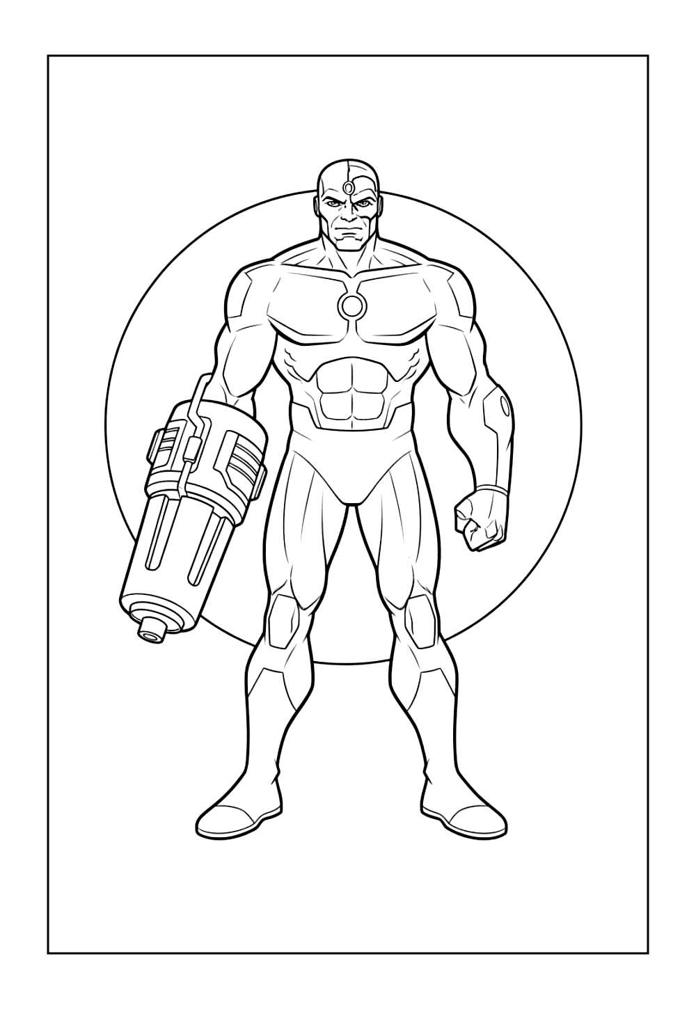 Desenho do Caçador de Marte para pintar