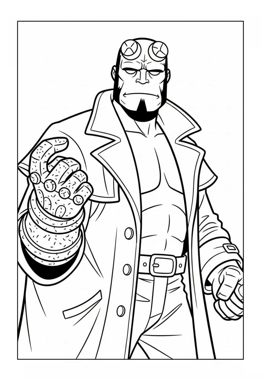 Desenhos do Hellboy para colorir