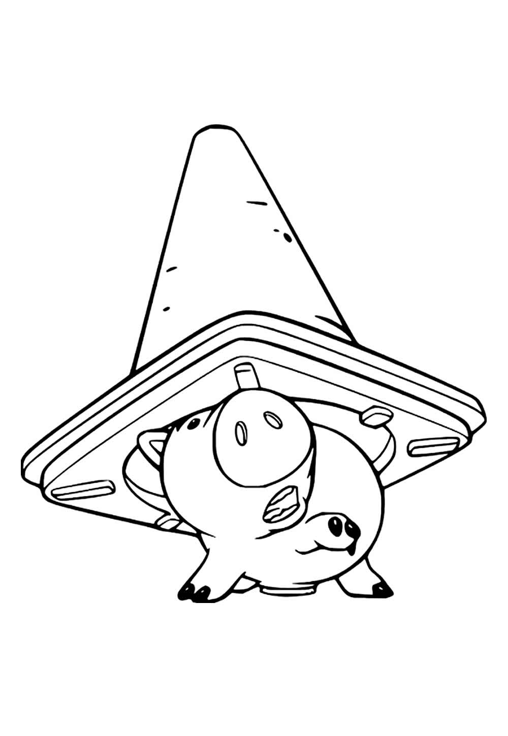 Porquinho de Toy Story para colorir