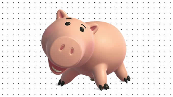 Desenhos do Porquinho de Toy Story para colorir