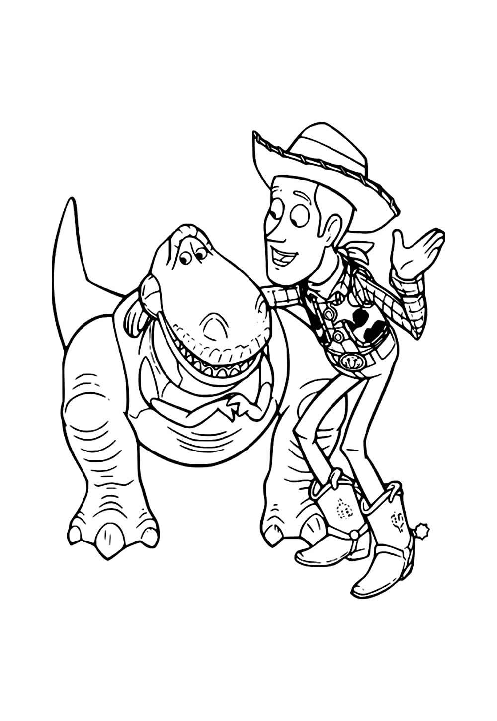 Desenho do Rex para colorir
