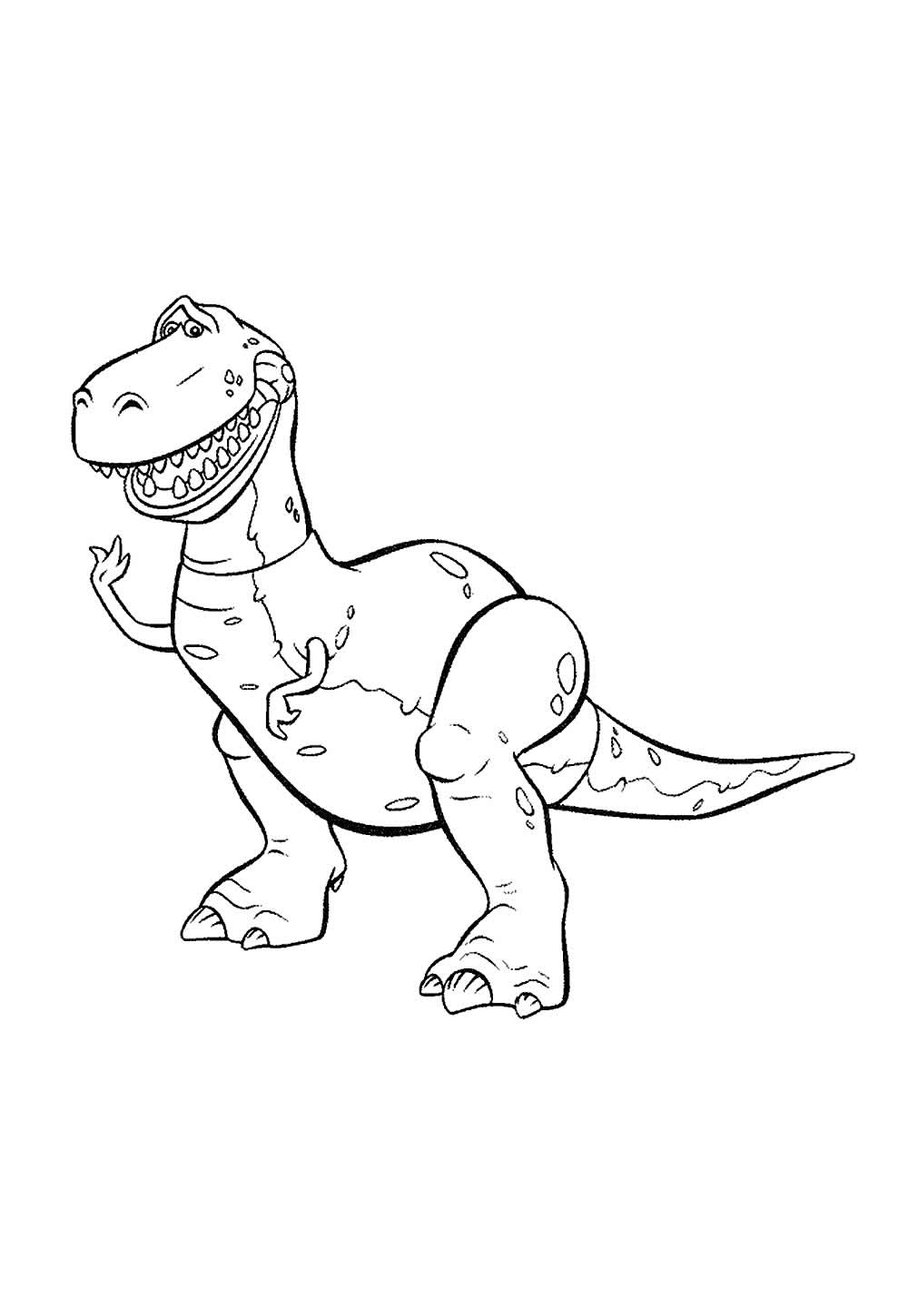 Desenho do Rex - Toy Story - Colorir