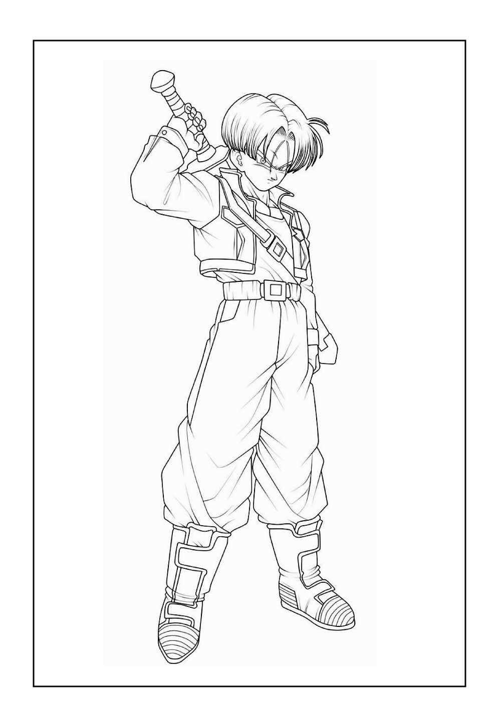 Desenho do Trunks - Dragon Ball Z