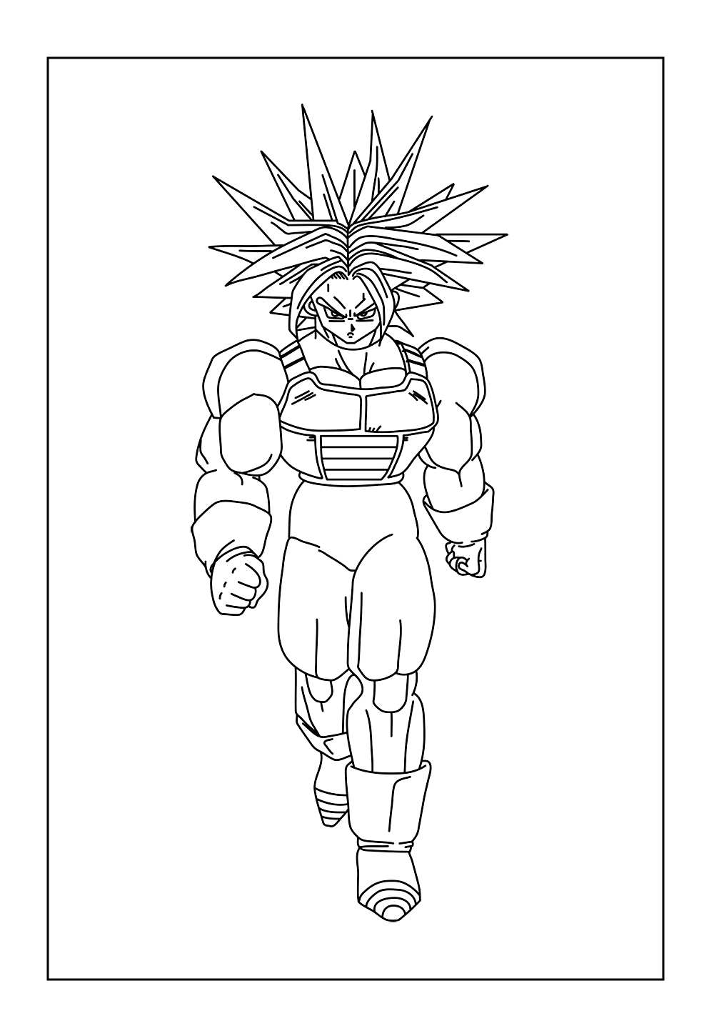 Trunks - Dragon Ball Z - Desenho para colorir