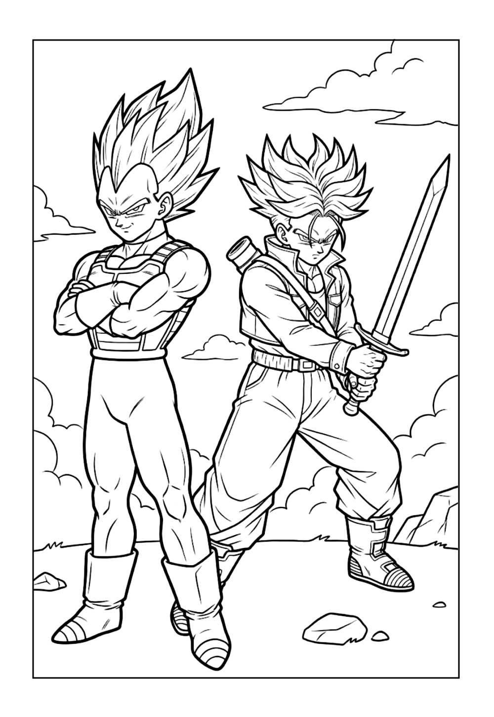 Desenho de Trunks para colorir