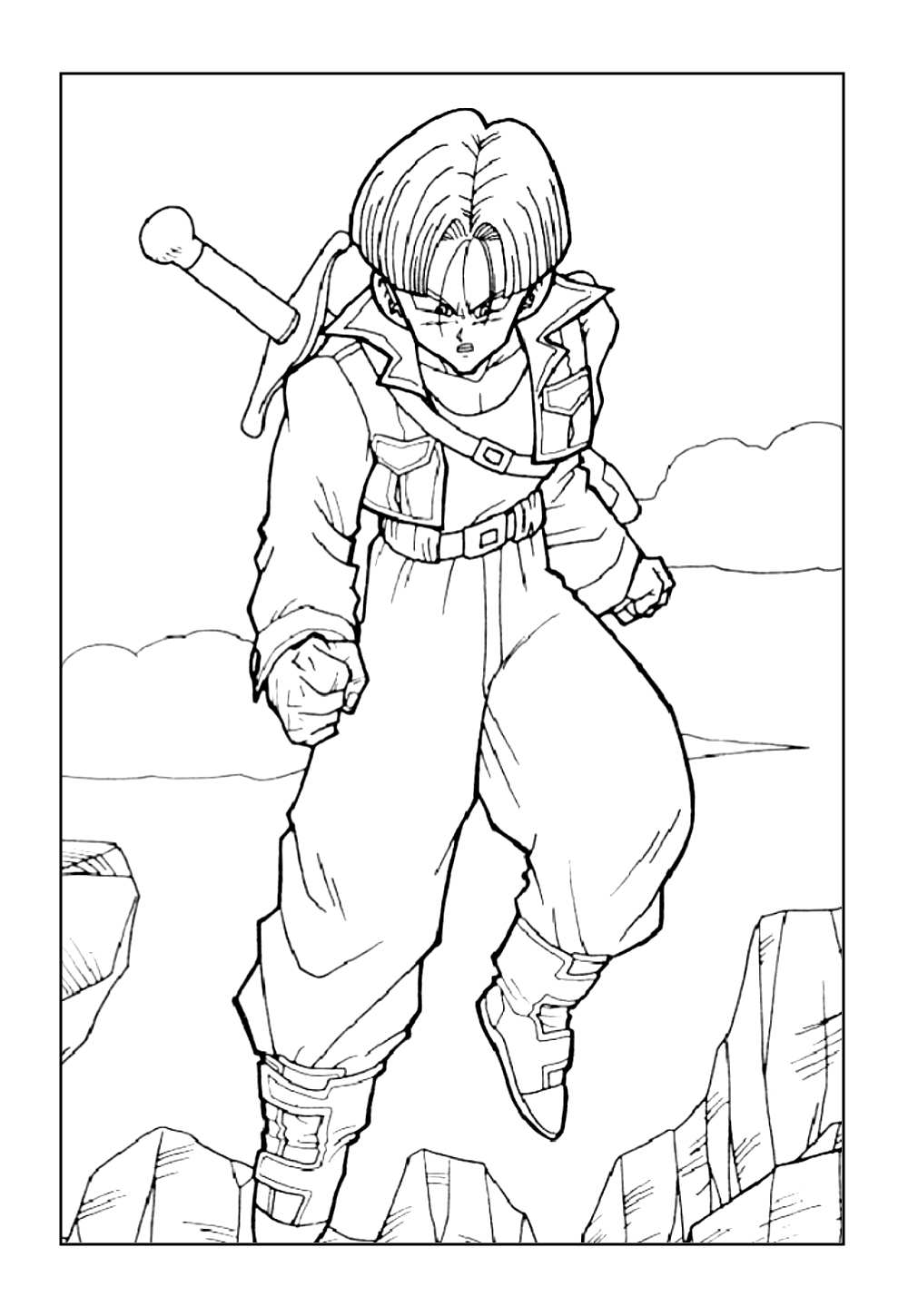 Desenho do Trunks - Dragon Ball Z