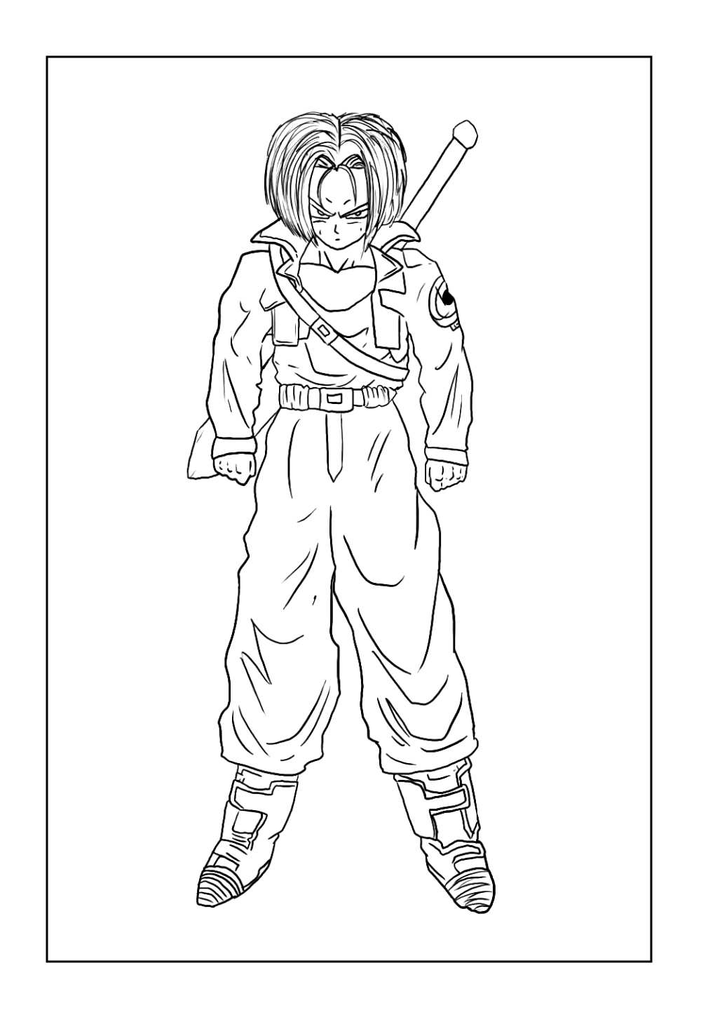 Desenho de Trunks para colorir