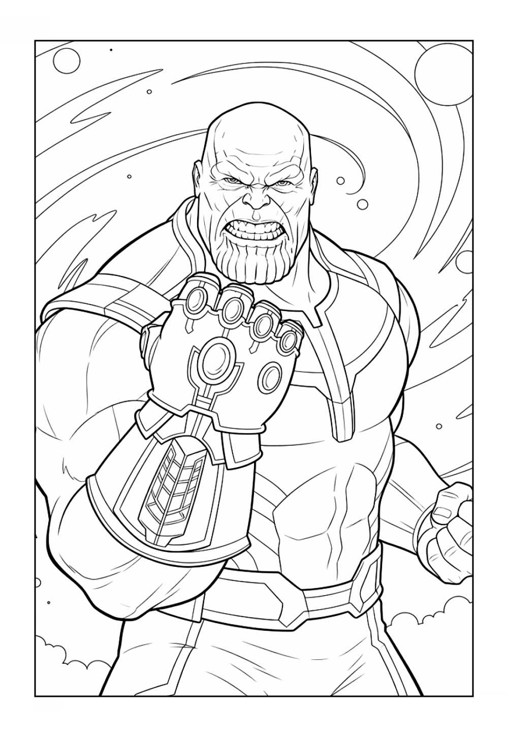 Desenho do Thanos