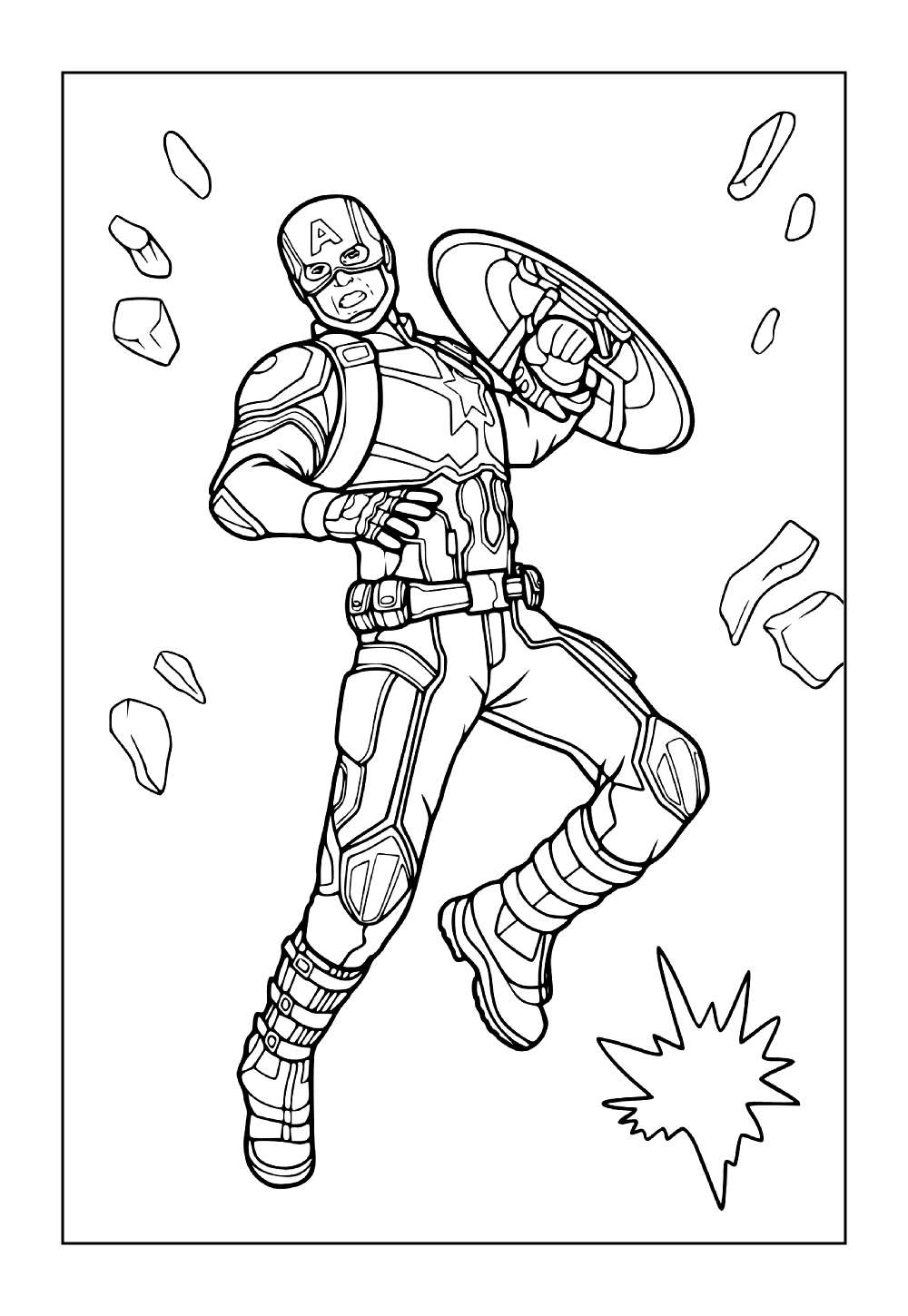 Desenho do Capitão América