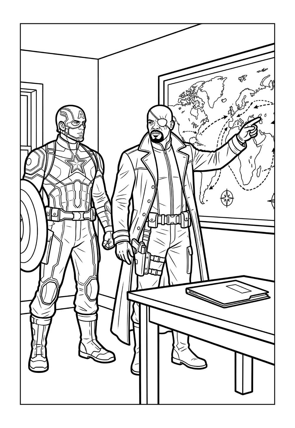 Desenho dos Vingadores