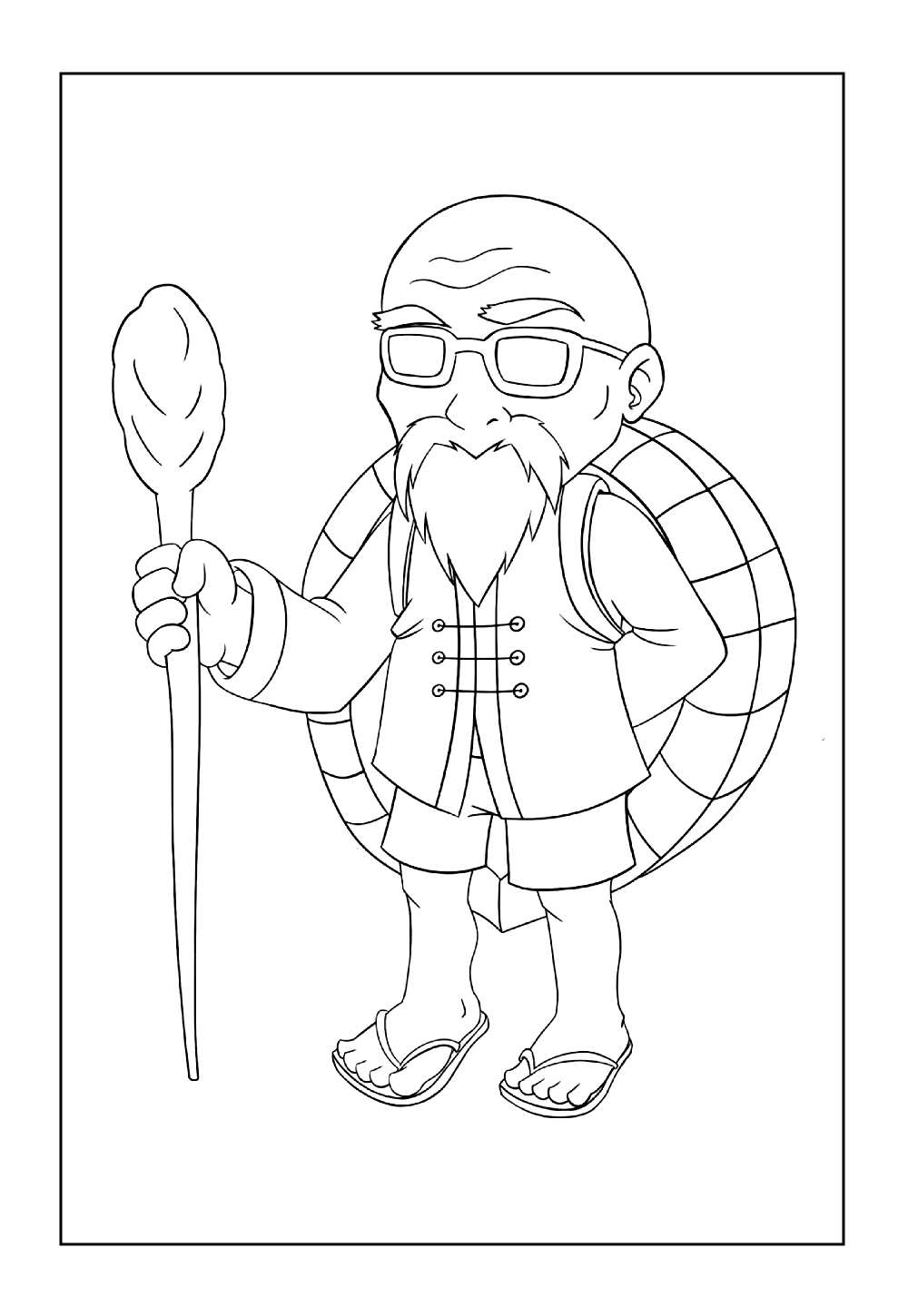 Desenho do Mestre Kame