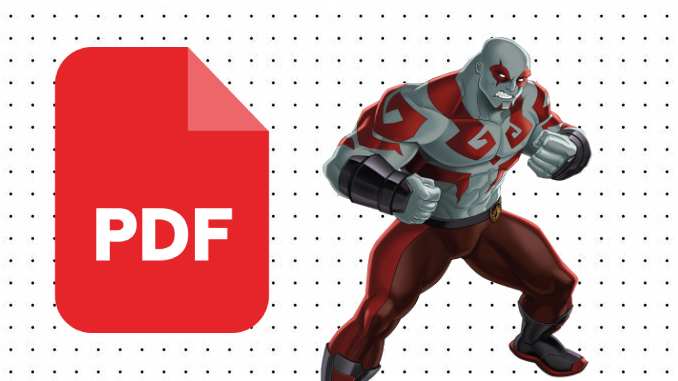 Drax para colorir em PDF