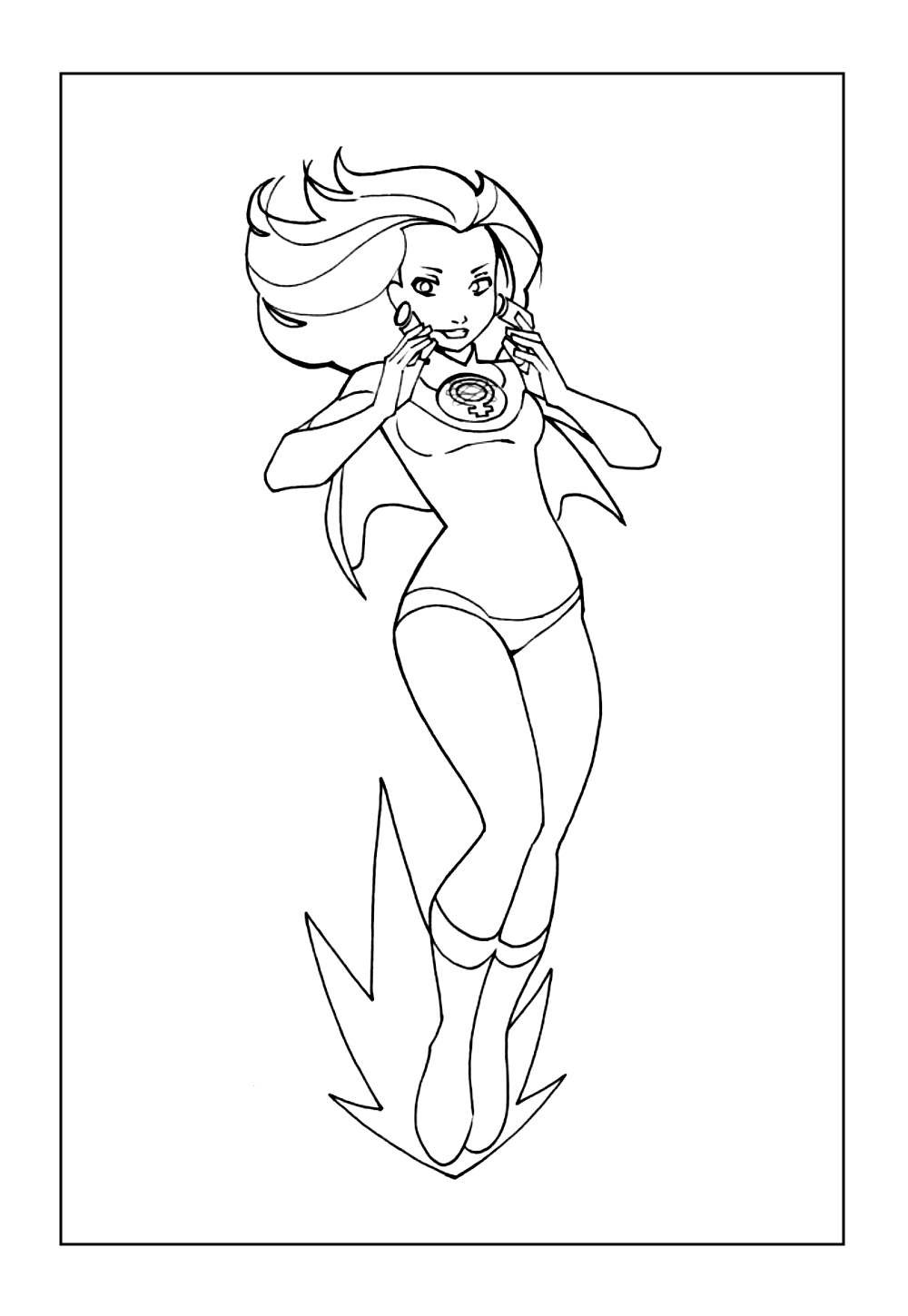 Desenho da Eve Atômica para pintar