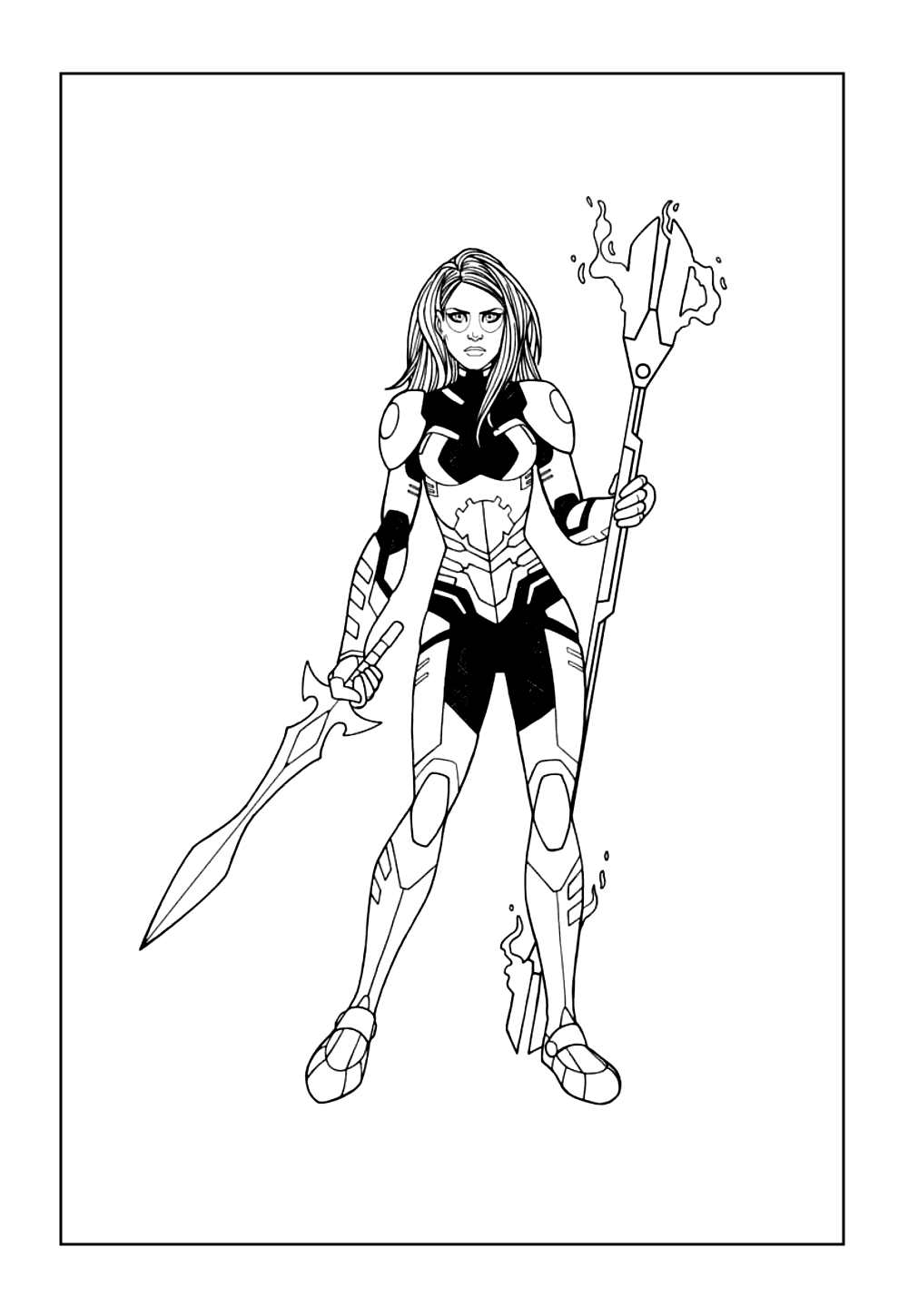 Gamora para colorir