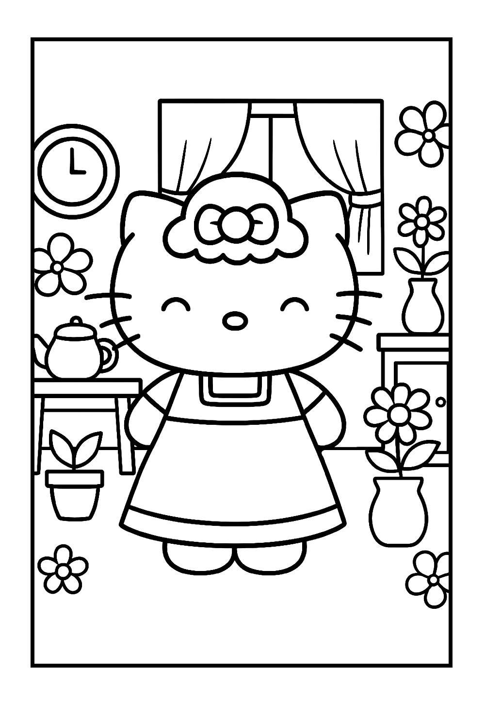 Desenho da Mimmy White para imprimir e colorir